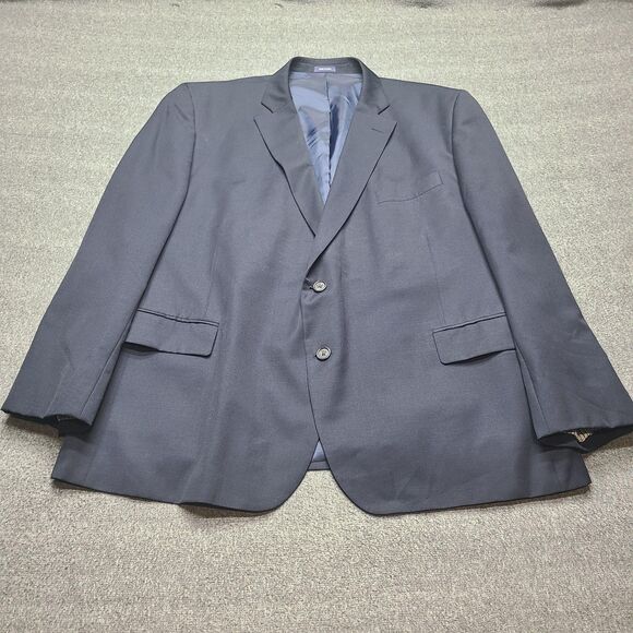 Stafford Blazer Mens 50 Short Classic Fit Wool Blend Travel Suit Jacket - Picture 1 of 10